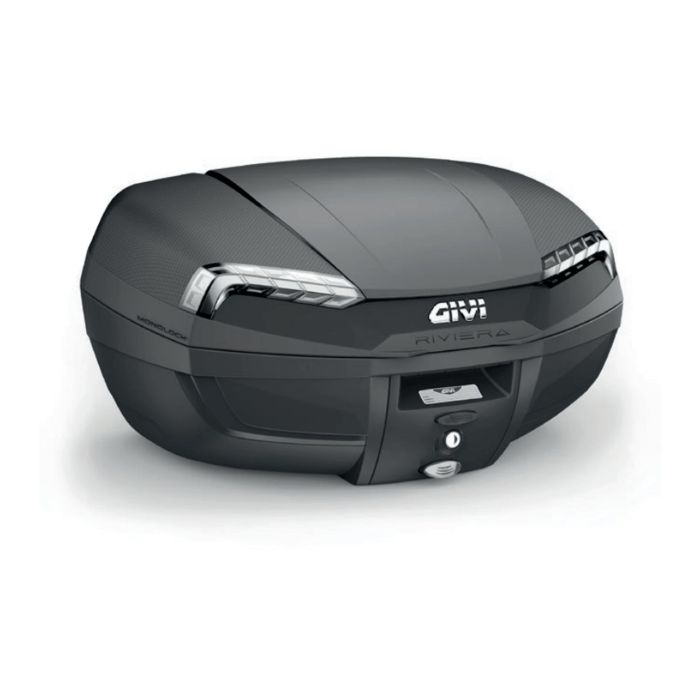 Bauletto Givi Nero Riviera Catadiottro Rosso 46l