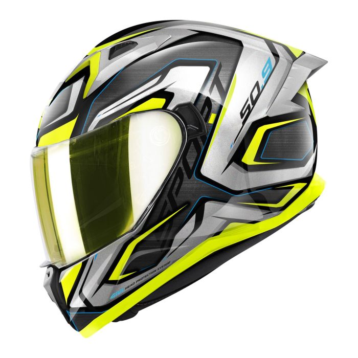 Casco Integrale Givi 509 Atomic Nero/argento/giallo