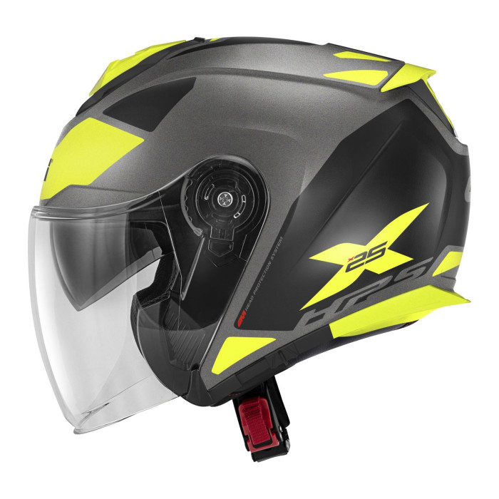Casco Jet Givi X25 Target Titanio/nero/giallo