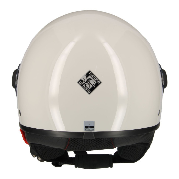 Casco Tucano El'jettin con Bluetooth integrado Blanco hielo brillante
