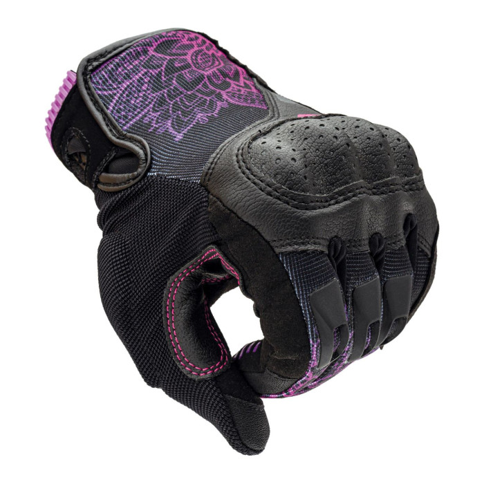 Guanti Tucano Urbano Lady Stacca Nero–viola Graphic