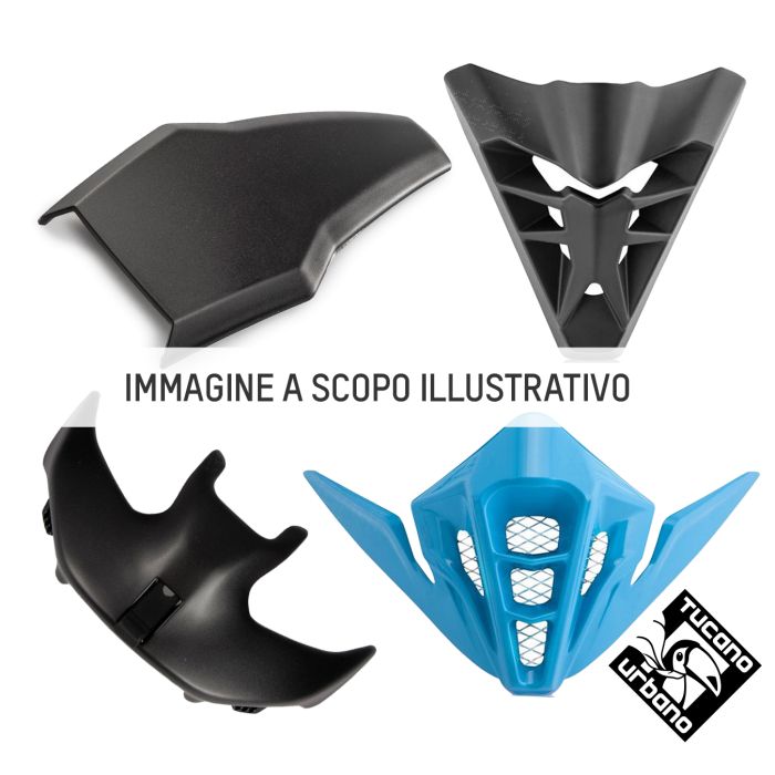 Cover Copri-aerazione Per Casco El Fresh Tucano Urbano 1160 Verde Granny Opaco