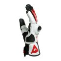 Guanti Unisex In Pelle Dainese Mig 3 Black/white/lava-red