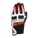 Guanti Unisex In Pelle Dainese Mig 3 Black/white/lava-red
