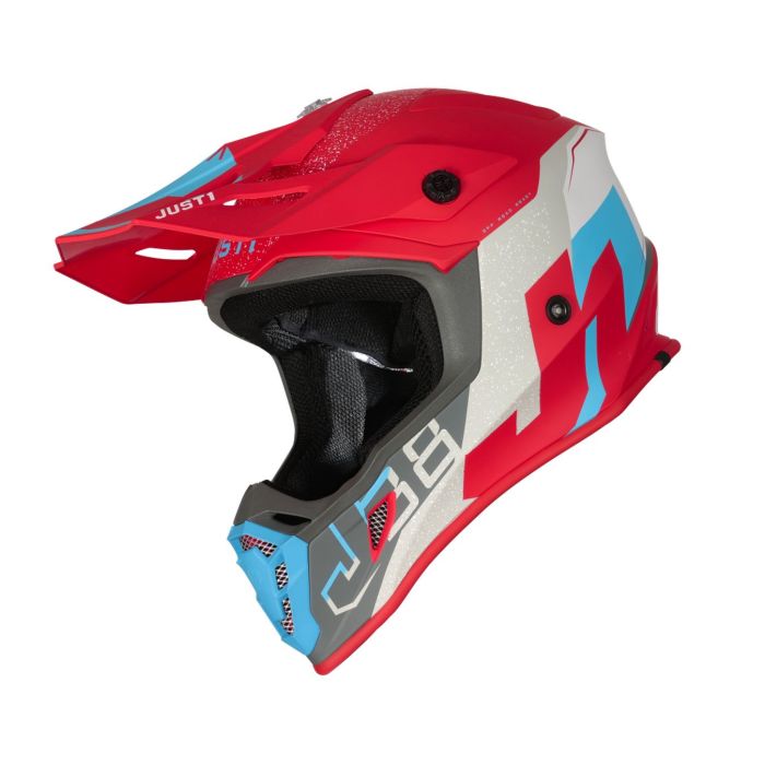 Casco Off-road/cross Just1 J38 Korner Blue Red