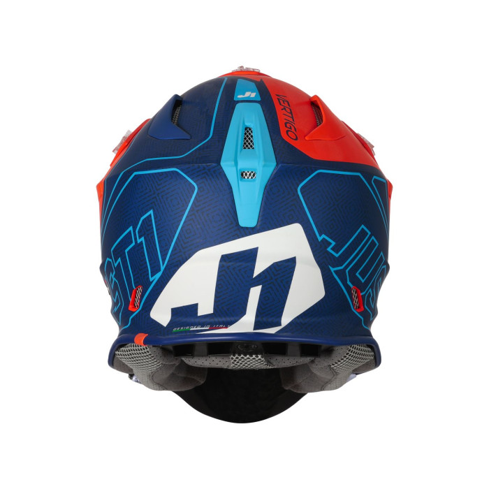 Casco Off-road/cross Just1 J18 Vertigo Blue White Fluo Oran