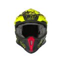 Casco Off-road/cross Just1 J18 Vertigo Red Grey Fluo Yellow