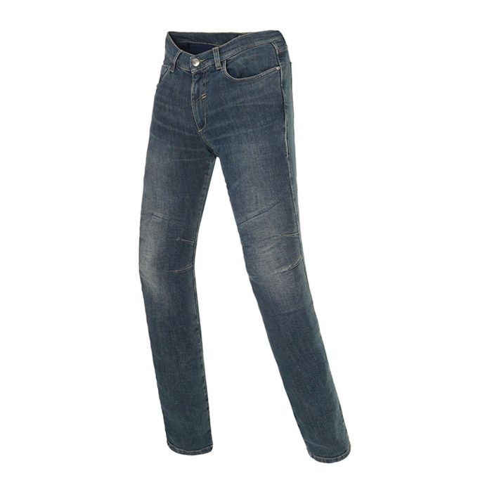 Jeans Denim-kevlar Clover Sys 5 Blue Stoned Washed