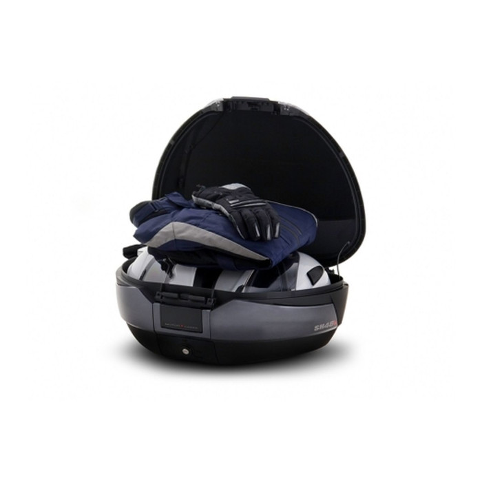 Bauletto Shad Sh48 Titanio + Cover In Carbonio + Schienalino