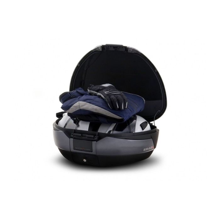 Bauletto Shad Sh48 Titanio + Cover In Carbonio + Schienalino