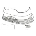 Catarinfrangente Shad Per Bauletto Sh47 Rosso