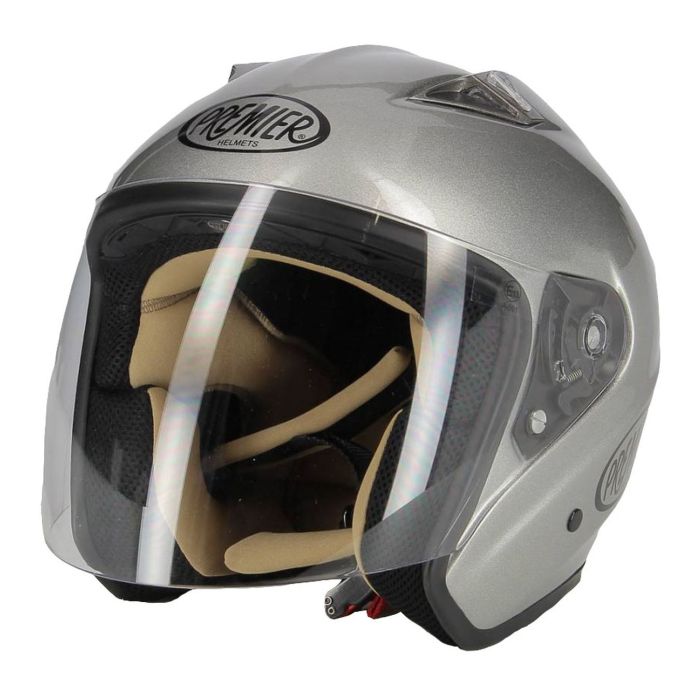 Casco Premier Jt3 Jet In Fibra Monocolore Grigio