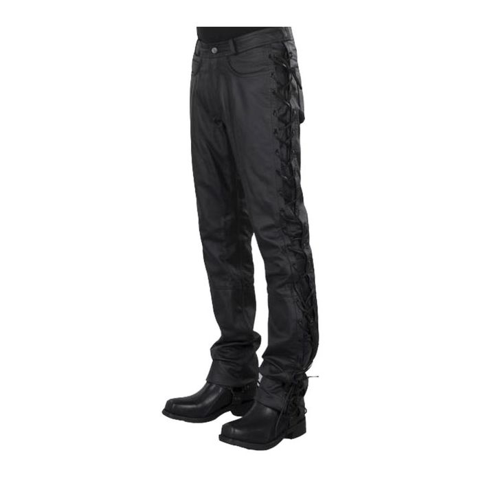 Pantalone In Pelle Uomo Ixs String Ii Nero