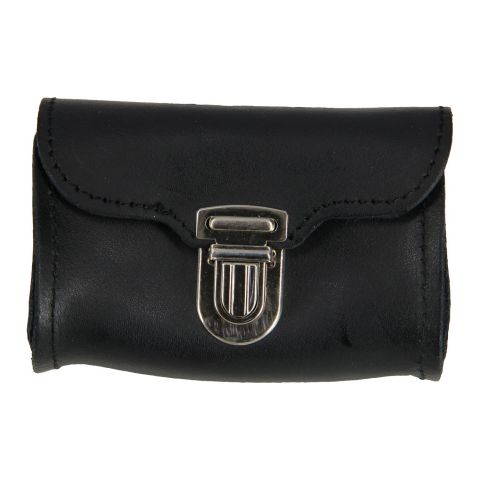 Telepass Lederhalter Clip-Verschluss