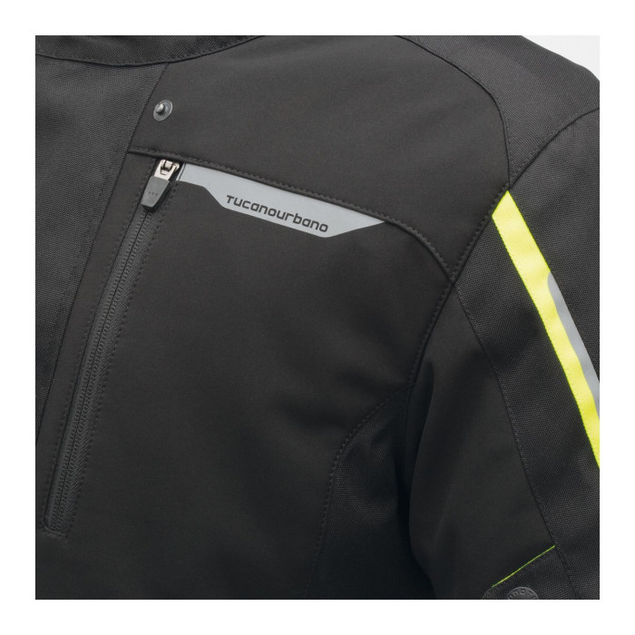 Giacca 4 Stagioni Tucano Urbano 4stroke Nero-giallo Fluo