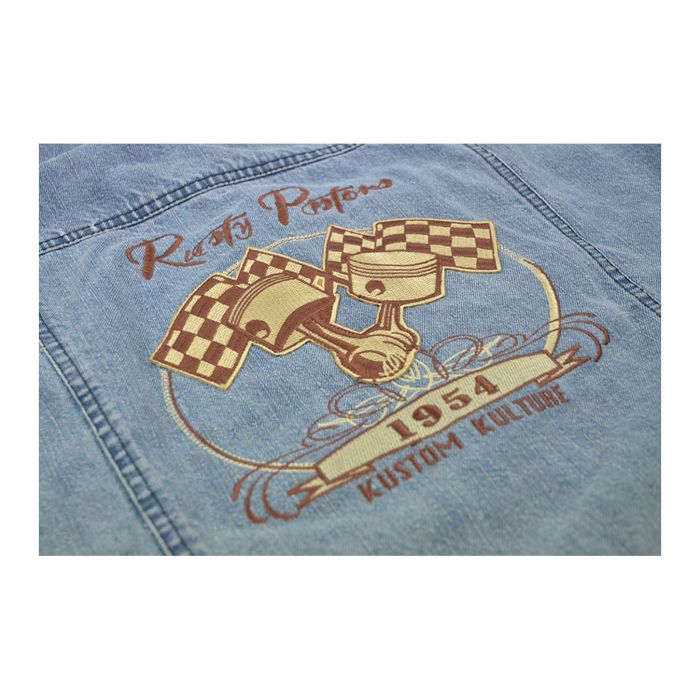 Felpa In Jeans Rusty Pistons Garret Nero