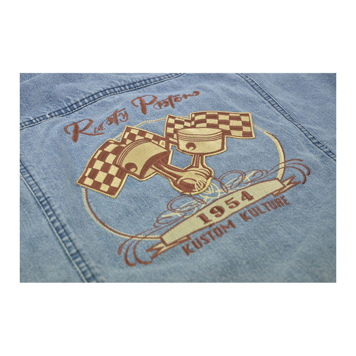 Felpa In Jeans Rusty Pistons Garret Nero