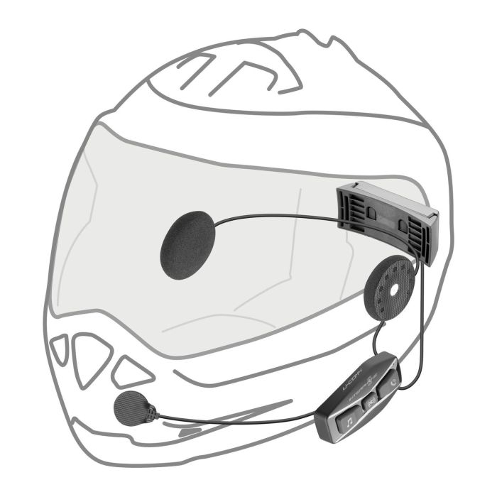 Doppio Auricolare Bluet. Ucom4 Da Casco