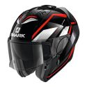 Casco Modulare Shark Evo Es Yari Black Red White