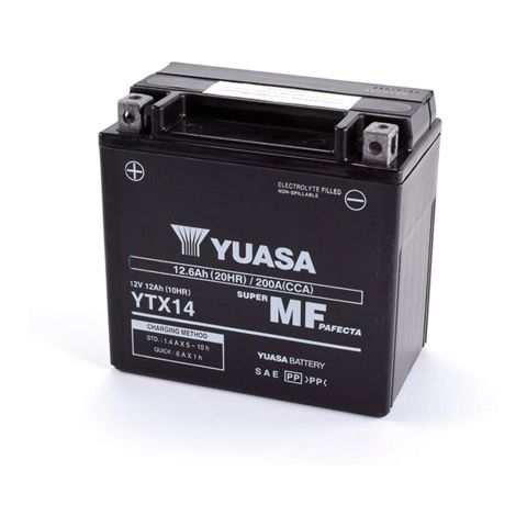 Batteria Yuasa Ytx14 Precaricata Sigillata - Pronta All'uso