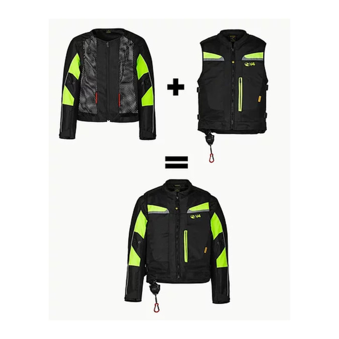 Motoairbag Mab V4.0 Airbag Con Maniche Removibili Nero