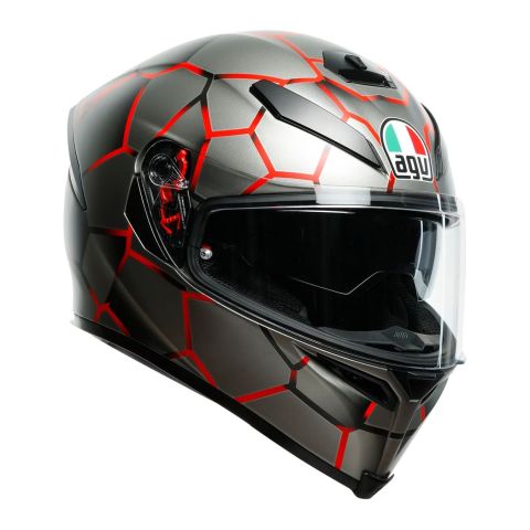 Full Face Helmet Agv K5 S E2205 Multi Vulcanum Red