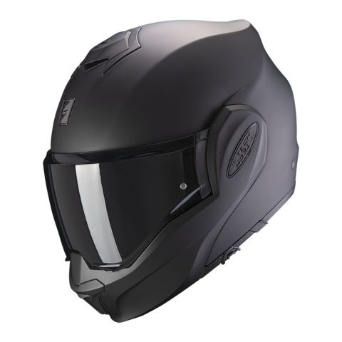 Casco Modulare Flip Back Scorpion Exo-tech Evo Solid Matt Black