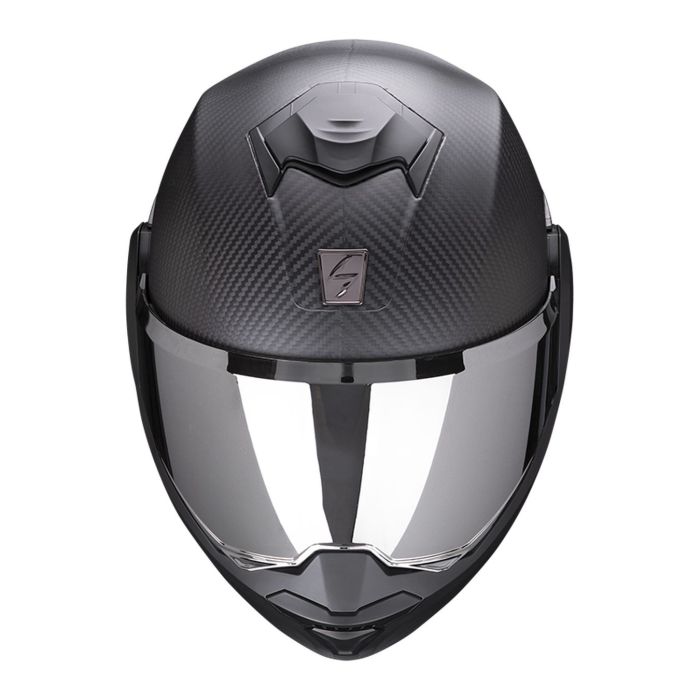 Casco Modulare Flip Back Scorpion Exo-tech Evo Carbon Solid Matt Black