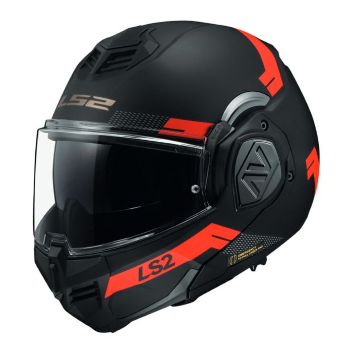 Casco Modulare Ls2 Ff906 Advant Bend Matt Black Red