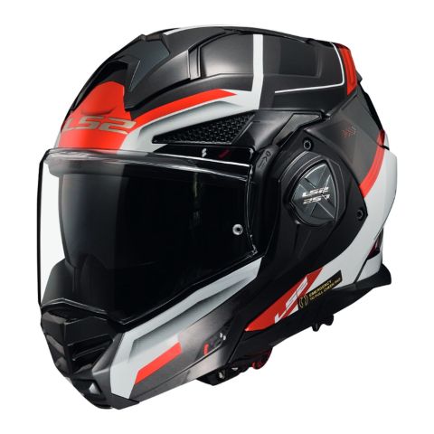 Casco Modulare Ls2 Ff901 Advant X Spectrum Black White Red