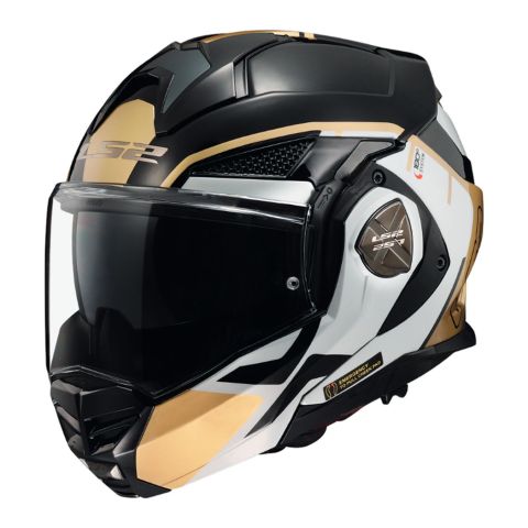 Casco Modulare Ls2 Ff901 Advant X Metryk Black Gold