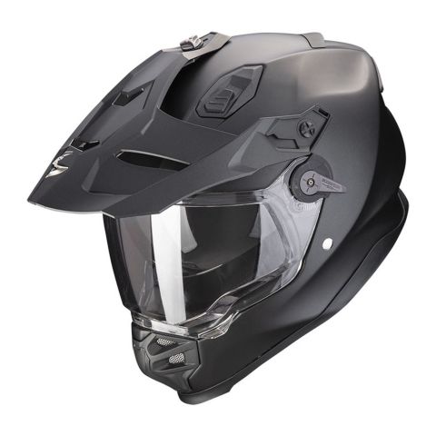 Casco Integrale Adventure Scorpion Adf-9000 Air Solid Matt Pearl Black