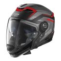 Casco Crossover Nolan N70-2 Gt Switchback N-com Flat Black Red