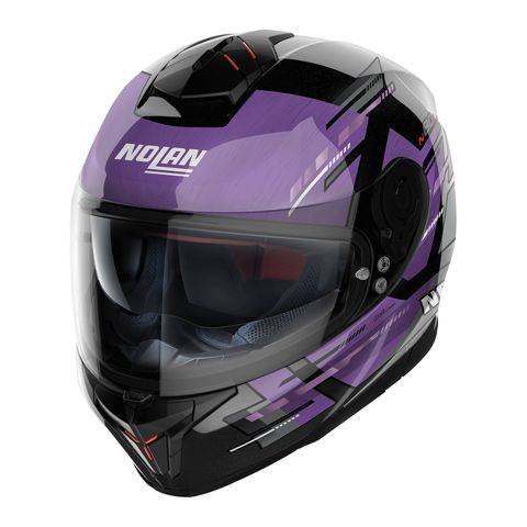 Casco Integrale Nolan N80-8 Meteor N-com Metal Black Purple