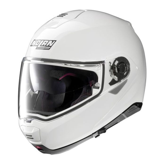 Casco Modulare Nolan N100-5 Classic N-com Metal White