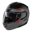 Casco Nolan Modulare N90-3 Reflector N-com Flat Black Red