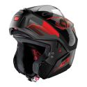 Casco Nolan Modulare N90-3 Comeback N-com Metal Black Red