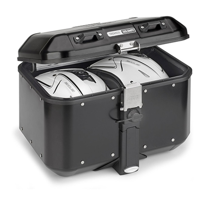 Valigia Monokey Trekker Dolomiti In Alluminio 46 Lt. Nera