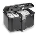 Valigia Monokey Trekker Dolomiti In Alluminio 46 Lt. Nera