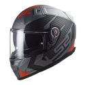 Casco Integrale Ls2 Ff811 Vector Ii Splitter 06 Matt Titanium Red