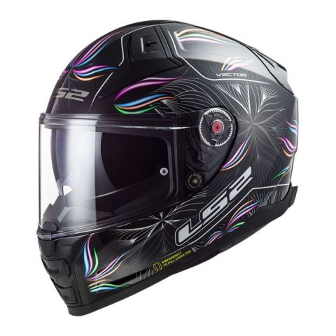Casco Integrale Ls2 Ff811 Vector Ii Tropical 06 Black White
