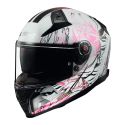 Casco Integrale Ls2 Ff811 Vector Ii Darflo 06 Gloss White Pink