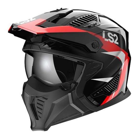 Casco Jet Ls2 Of606 Drifter Triality 06 Red