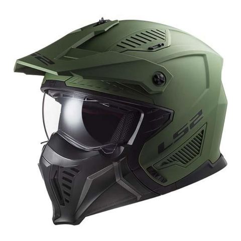 Casco Jet Ls2 Of606 Drifter Solid 06 Matt Military Green