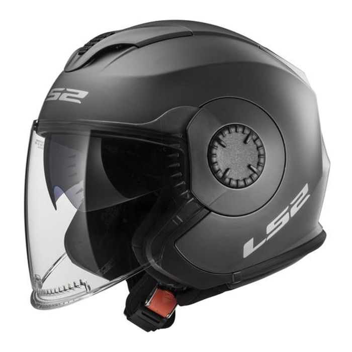 Casco Jet Ls2 Of570 Verso Doppia Visiera Matt Titanium