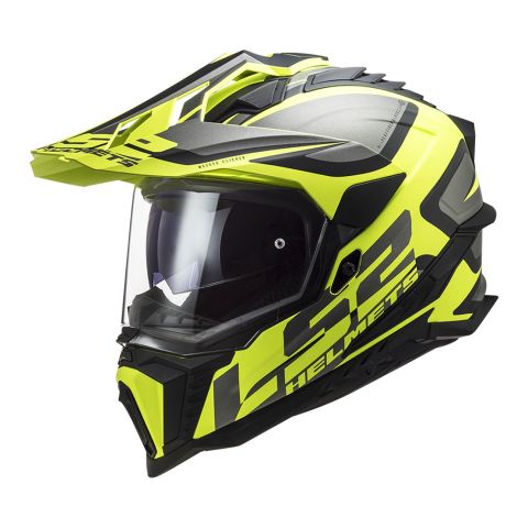 Casco Trail Ls2 Mx701 Explorer Alter 06 Matt Black H-v Yello