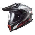 Casco Trail Ls2 Mx701 C Explorer Frontier 06 Gloss Titanium Red