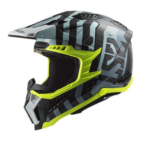 Casco Cross Ls2 Mx703 C X-force Barrier 06 Sky Blue