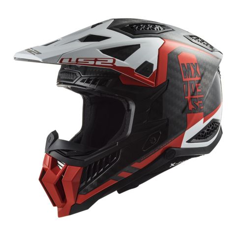 Casco Cross Ls2 Mx703 C X-force Victory 06 Red White