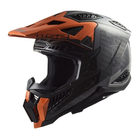 Casco Cross Ls2 Mx703 C X-force Victory 06 Titanium Orange